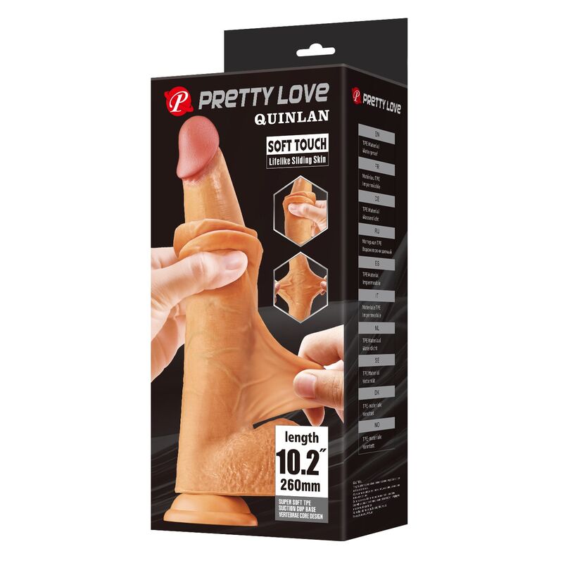 Godemichet Réaliste Quinlan 26 cm Naturel - Pretty Love