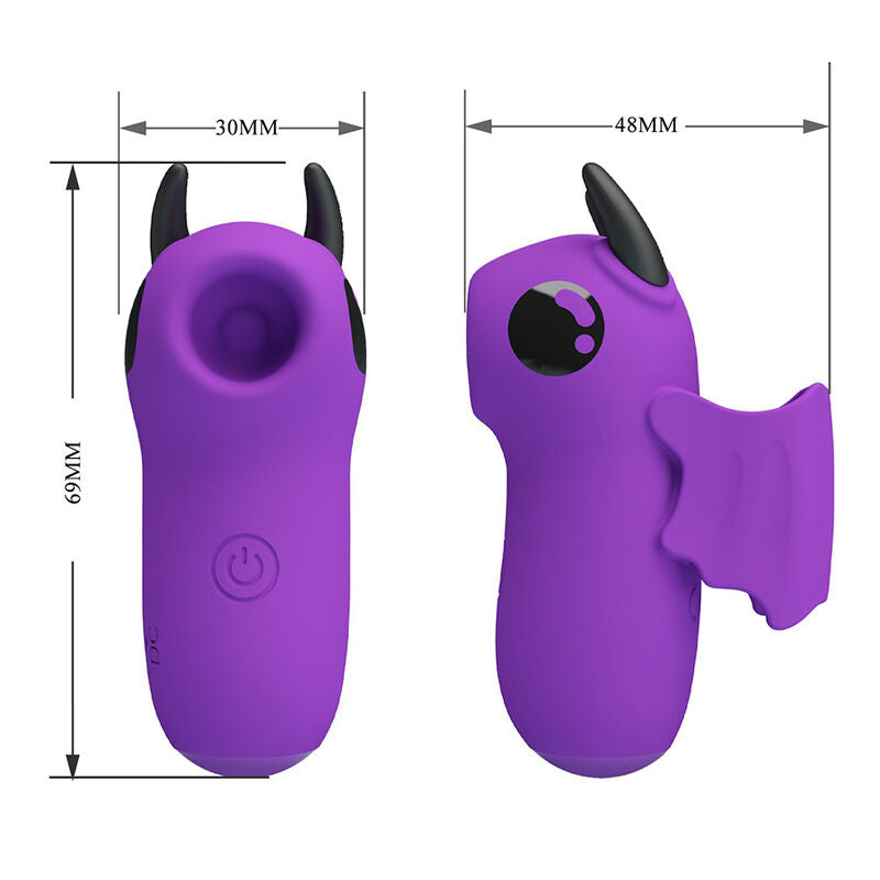 Stimulateur de Doigt Magic Devil Violet Rechargeable - Pretty Love