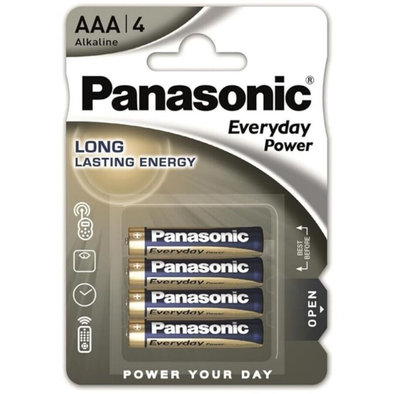 Piles Alcalines AAA Everyday Power LR03 Blister x4 - Panasonic