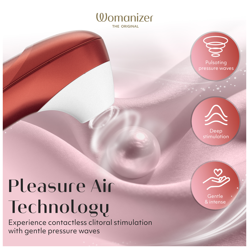 Womanizer Pro Stimulateur Clitoridien à Succion 11 Niveaux Intensité