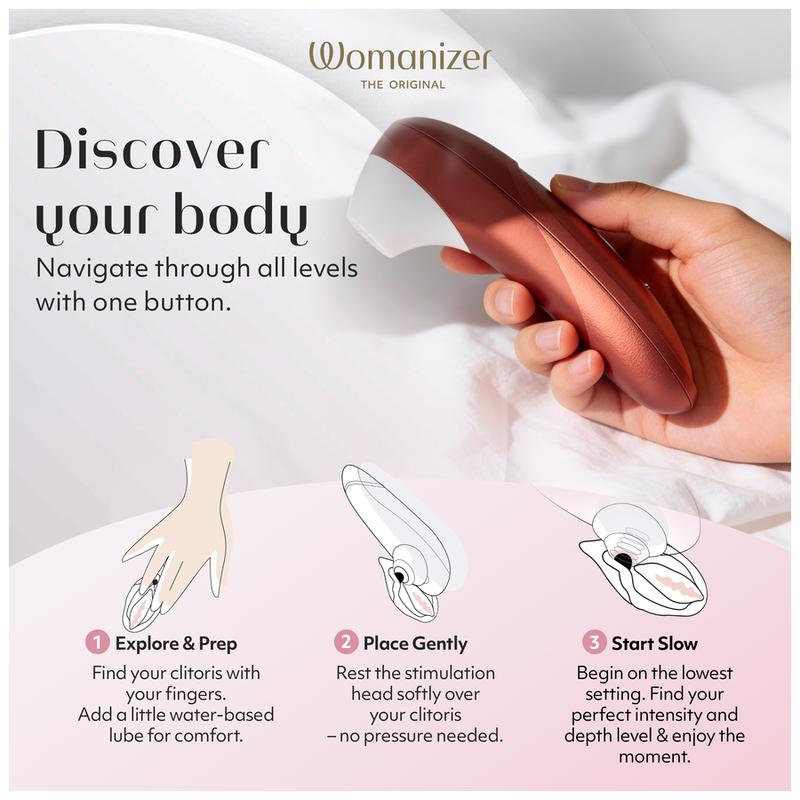 Womanizer Pro Stimulateur Clitoridien à Succion 11 Niveaux Intensité