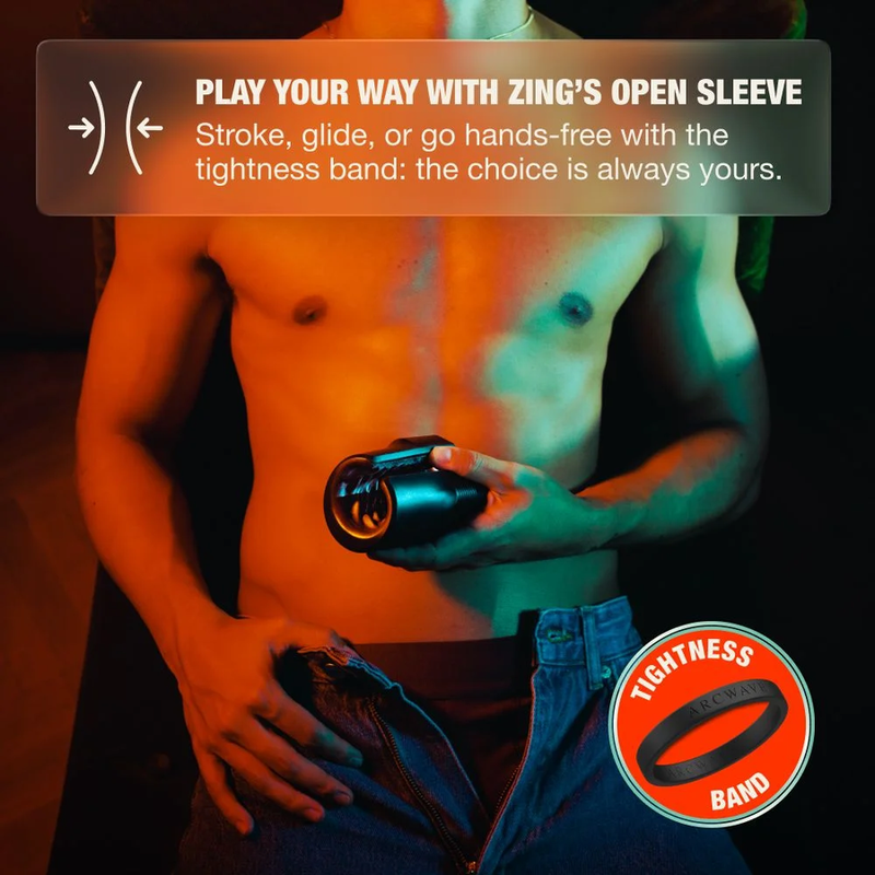 ARCWAVE - ZING STROKER MASCULIN VIBRANT À DOUBLE MOTEUR NOIR