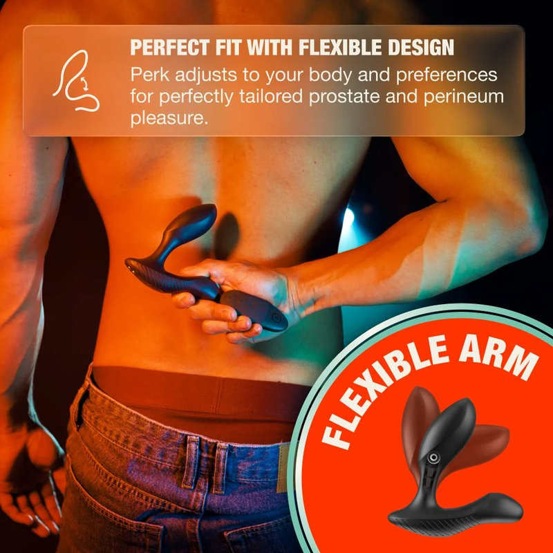 Arcwave Perk Masseur de Prostate Sextoy Masculin Vibrant Double Moteur Télécommande