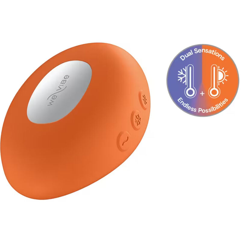 WE-VIBE - VIBRATEUR CHAUFFANT ET REFROIDISSANT À TEMPÉRATURE MANDARINE