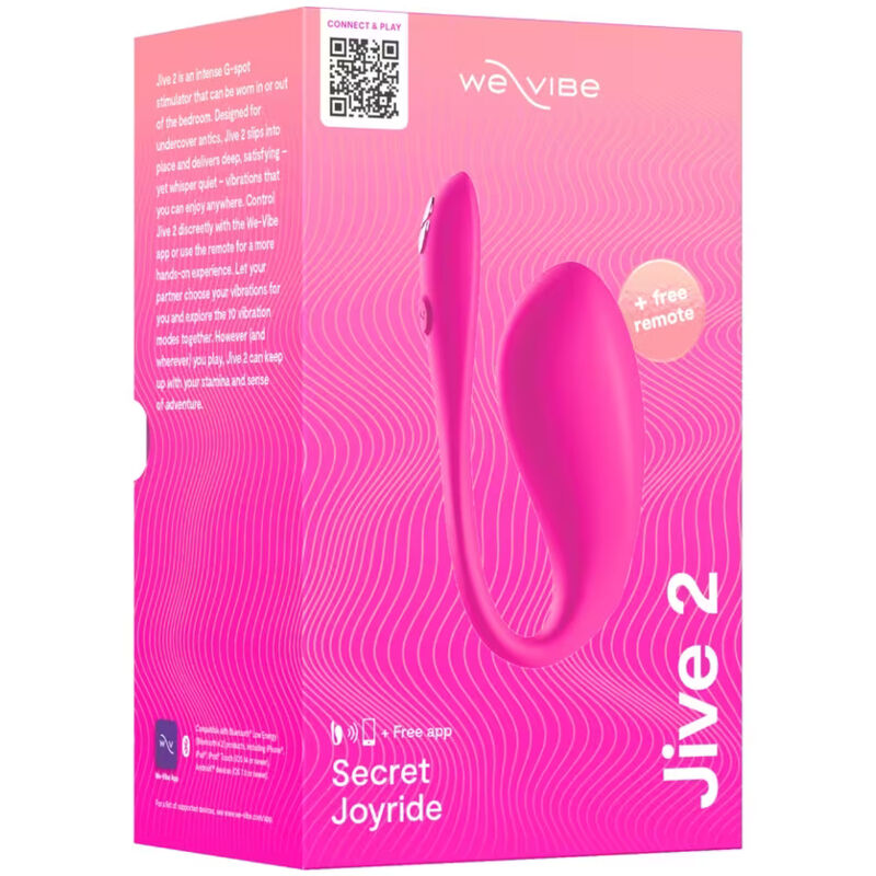 WE-VIBE - JIVE 2 VIBRATEUR ŒUF PORTABLE ROSE ÉLECTRIQUE