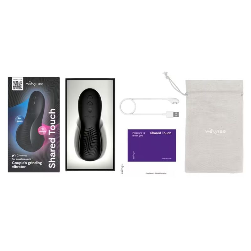 WE-VIBE - VIBRATEUR DOUBLE FACE POUR COUPLES À TOUCHER PARTAGÉ NOIR