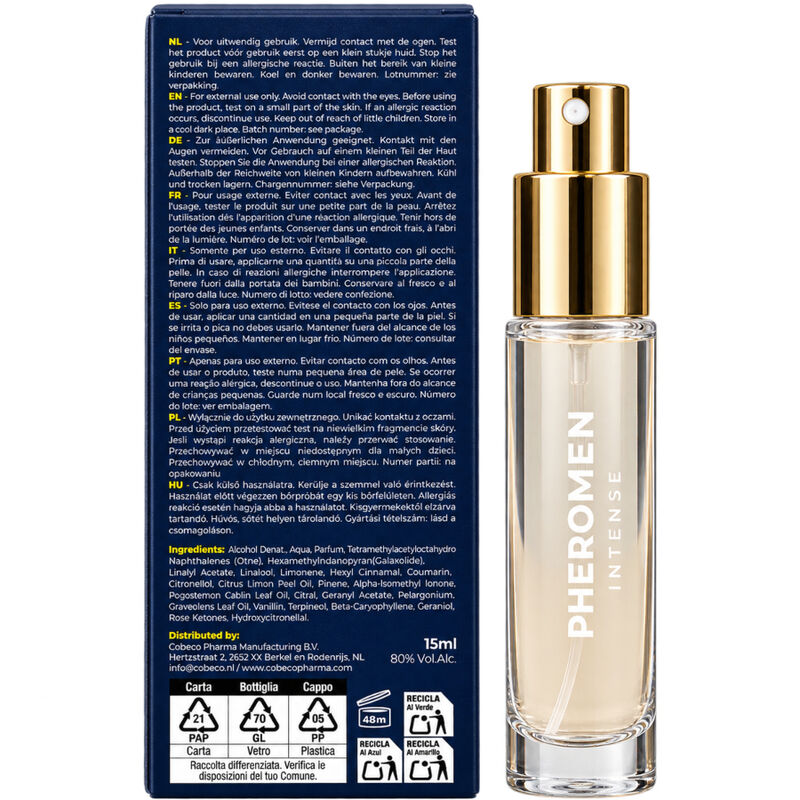 Parfum Phéromones Eau de Parfum Homme 15ml - Cobeco