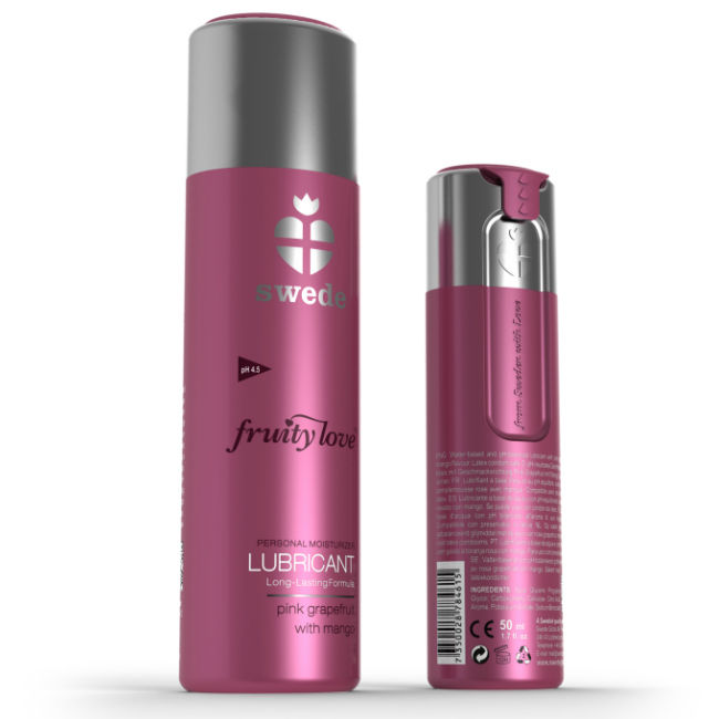 Swede - Lubrifiant Fruity Love Pamplemousse rose et mangue - 50 ml