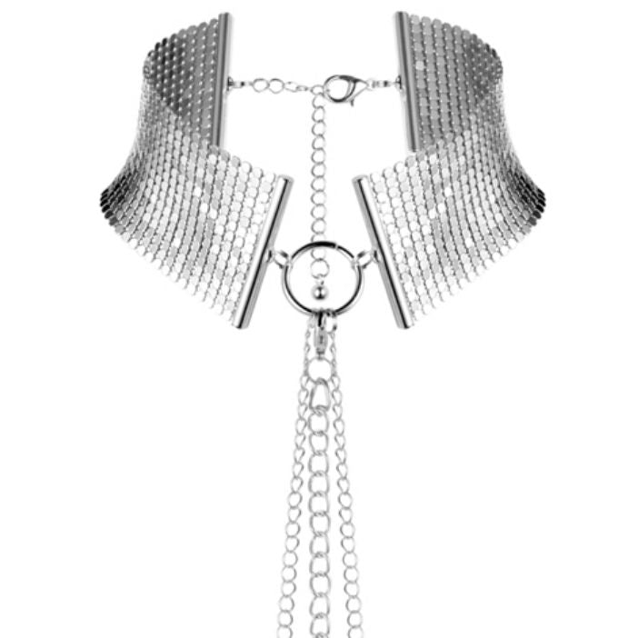 Bijoux Indiscrets - Collier Buste Désir Métallique - Argent