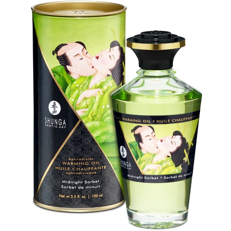 Shunga - Huile Chauffante Aphrodisiaque Sorbet de Minuit - 100 ml