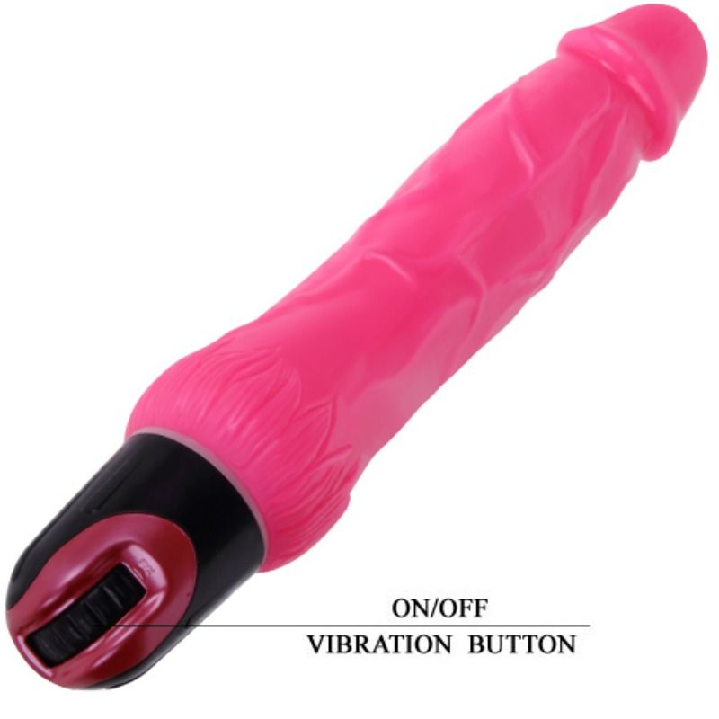 Baile - Vibromasseur Veiné Vibrant 24 cm - Rose