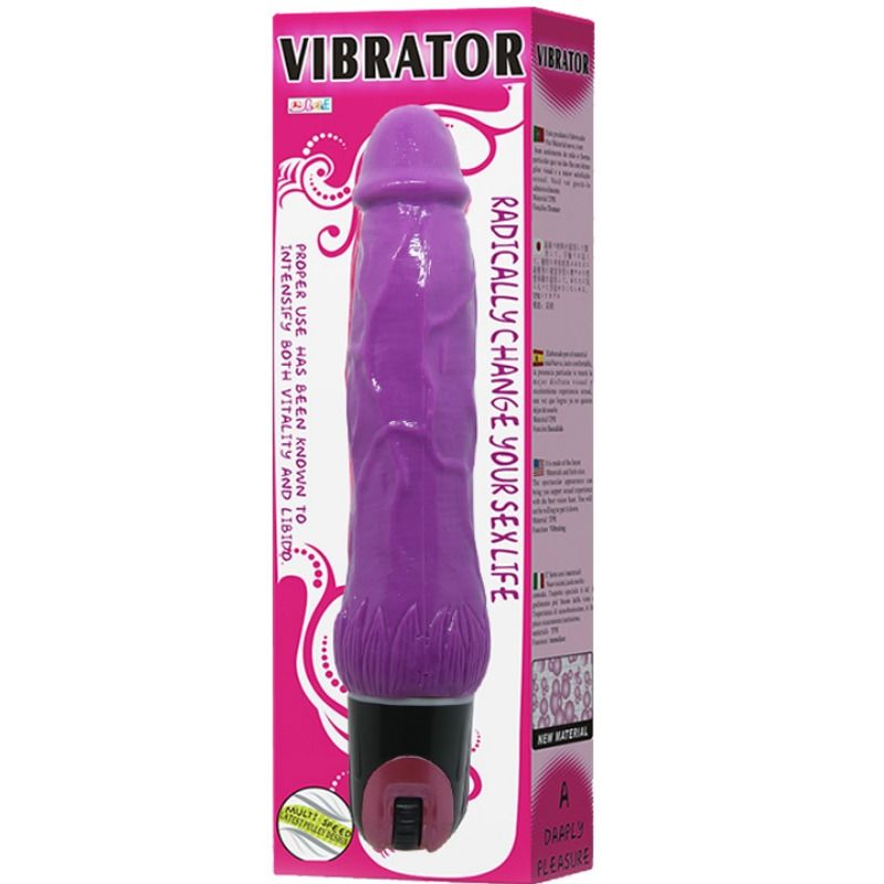 Baile - Gode Vibrant Réaliste ’Vibrator’ Violet - 24 cm