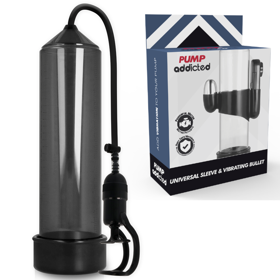 Pompe à pénis vibrante RX5 noire - Pump Addicted - PUMP ADDICTED