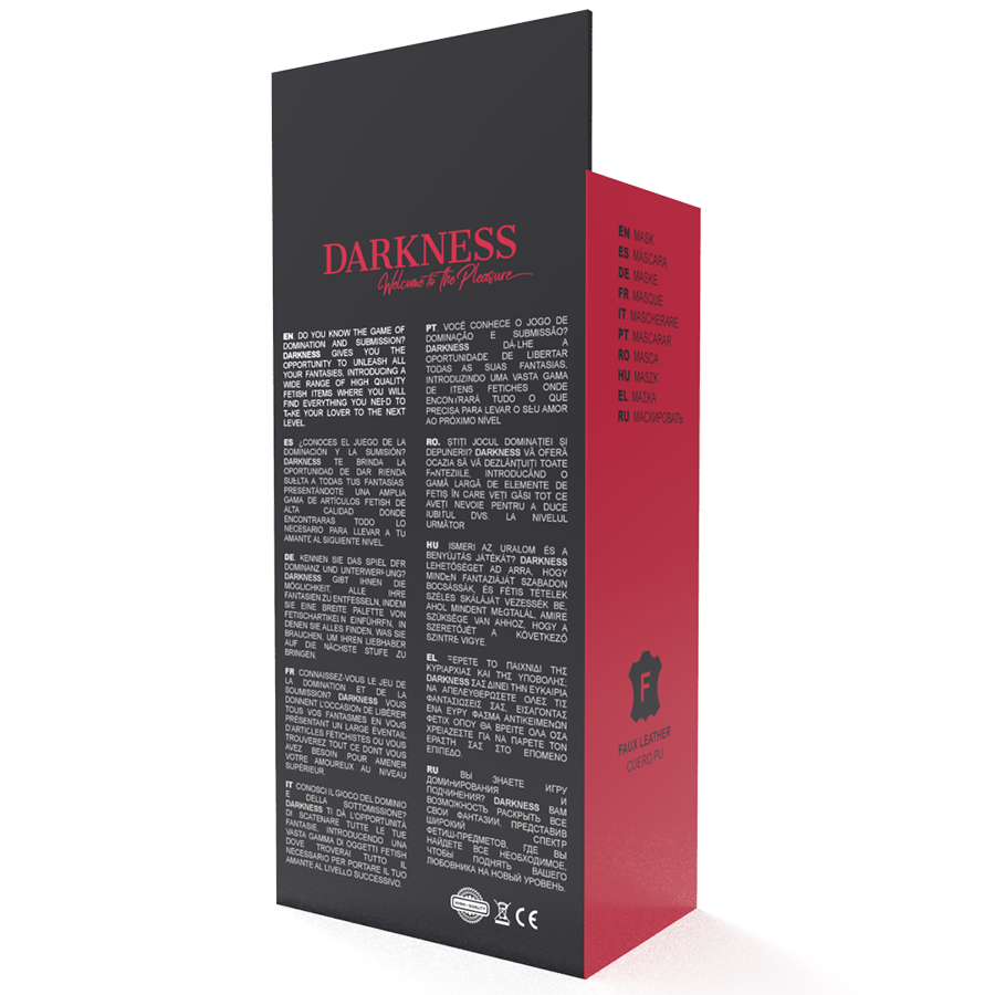 Darkness - Masque de sommeil en PVC - Rouge
