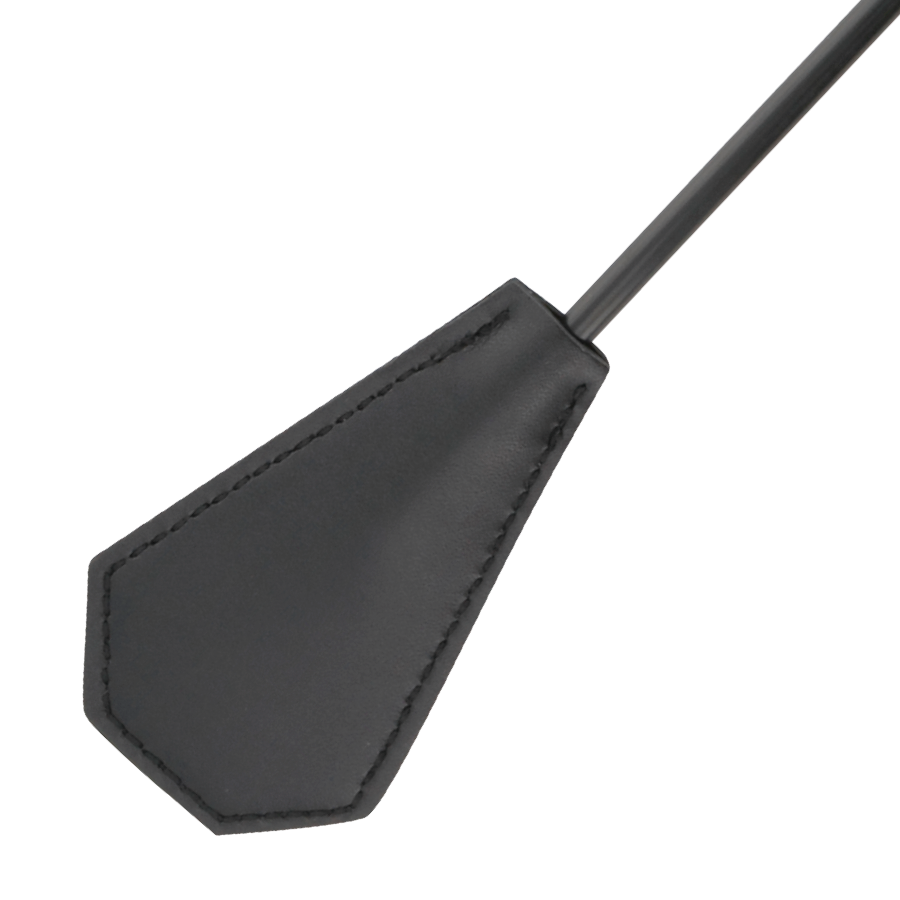 Darkness – Cravache Double Face avec Plumeau Noir – 48 cm