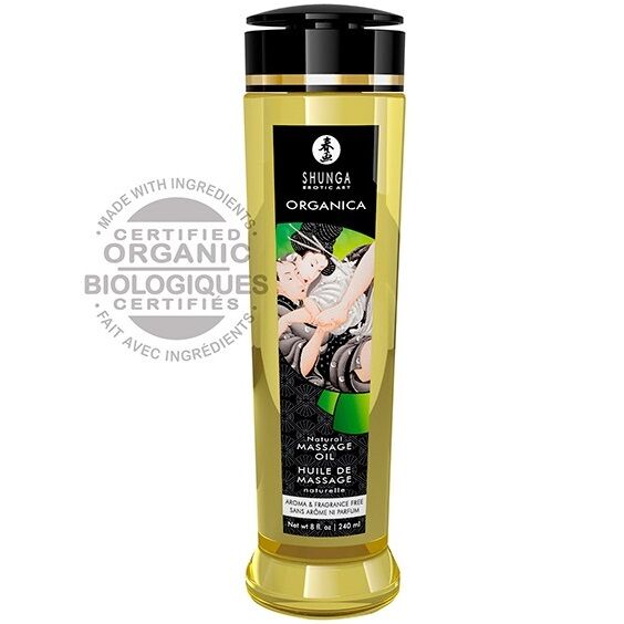 Shunga - Huile de Massage Naturelle Organica Neutre Bio - 240 ml