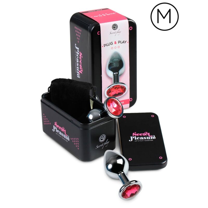 Secret Play – Plug Anal en aluminium fuchsia – Taille M