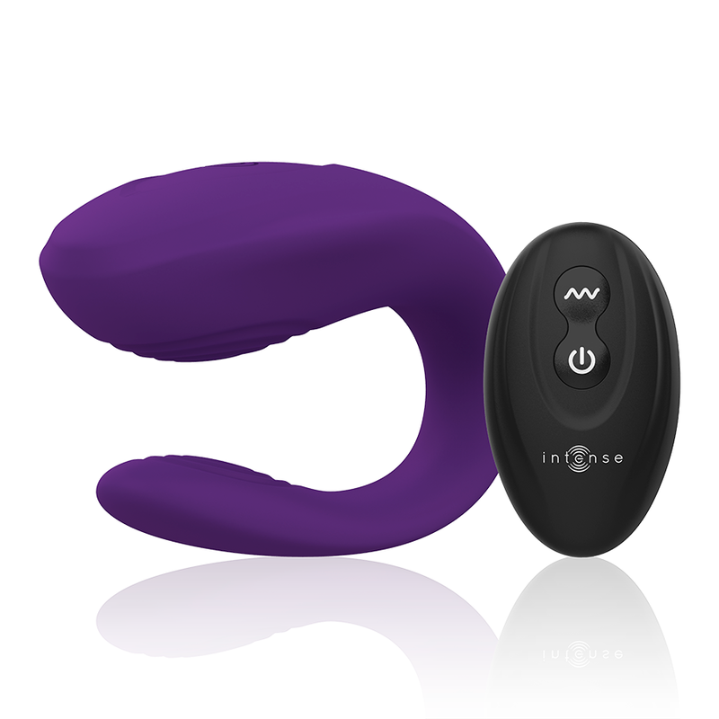 Vibromasseur Couple Bruno Télécommandé Lilas - Intense